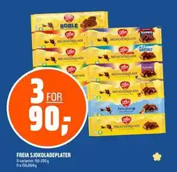 Coop Obs FREIA SJOKOLADEPLATER tilbud