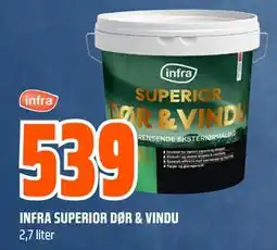Obs Bygg INFRA SUPERIOR DØR & VINDU tilbud