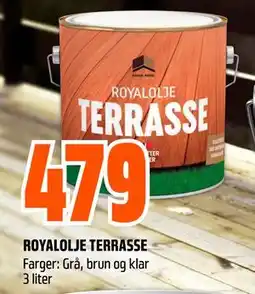 Obs Bygg ROYALOLJE TERRASSE tilbud