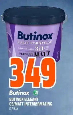 Obs Bygg BUTINOX ELEGANT 05/MATT INTERIØRMALING tilbud
