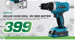Coop Byggmix KELLEN 54228 DRILL 18V MED BATTERI tilbud