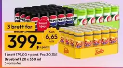 Gigaboks Brusbrett 20 x 330 ml tilbud