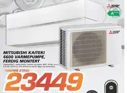 Coop Byggmix MITSUBISHI KAITEKI 6600 VARMEPUMPE, FERDIG MONTERT tilbud