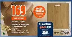 Obs Bygg BERRYALLOC NORDKAPP 1-STAV LAMINATGULV tilbud