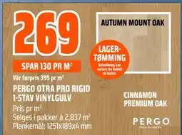 Obs Bygg PERGO OTRA PRO RIGID 1-STAV VINYLGULV tilbud