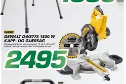 Coop Byggmix DEWALT DWS773 1300 W KAPP- OG GJÆRSAG tilbud