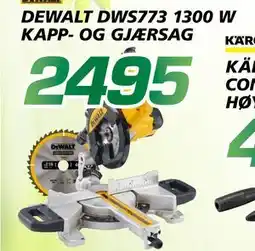Coop Byggmix DEWALT DWS773 1300 W KAPP- OG GJÆRSAG tilbud