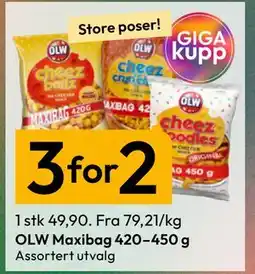 Gigaboks OLW Maxibag 420–450 g tilbud
