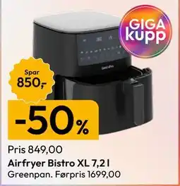 Gigaboks Airfryer Bistro XL 7,2 l tilbud