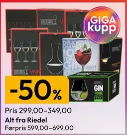 Gigaboks Alt fra Riedel tilbud