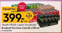 Gigaboks Brusbrett fra Coca-Cola 20 x 330 ml tilbud