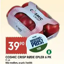 Coop Mega COSMIC CRISP RØDE EPLER 6 PK, Medlemspris tilbud