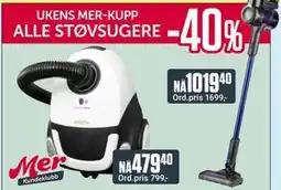 Europris ALLE STØVSUGERE, App-pris tilbud