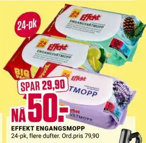Europris EFFEKT ENGANGSMOPP tilbud