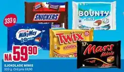 Europris SJOKOLADE MINIS tilbud