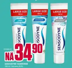 Europris SENSODYNE TANNKREM tilbud