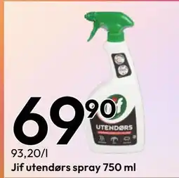 Gigaboks Jif utendørs spray 750 ml tilbud