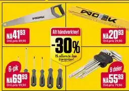 Europris Alt håndverktøy! tilbud