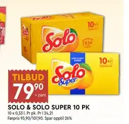 Coop Mega SOLO & SOLO SUPER 10 PK tilbud