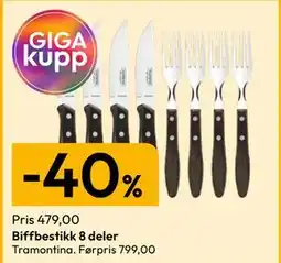 Gigaboks Biffbestikk 8 deler tilbud