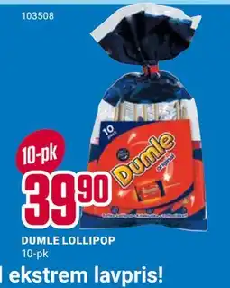 Europris DUMLE LOLLIPOP tilbud