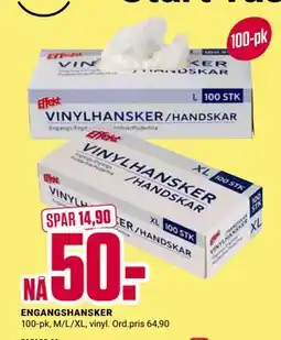 Europris ENGANGSHANSKER tilbud