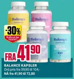 Europris BALANCE KAPSLER tilbud