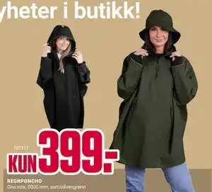 Europris REGNPONCHO tilbud