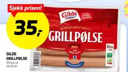 Bunnpris Gilde grillpølse tilbud