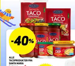 Bunnpris Alle tacoprodukter fra santa maria tilbud