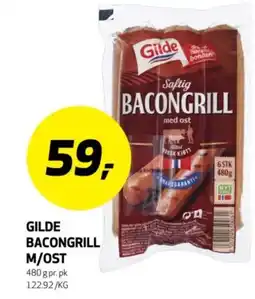 Bunnpris Gilde bacongrill m/ost tilbud