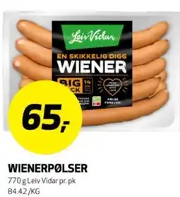 Bunnpris Wienerpølser tilbud