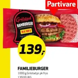 Bunnpris Familieburger tilbud