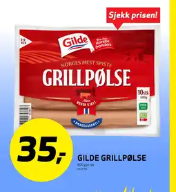 Bunnpris Gilde grillpølse tilbud