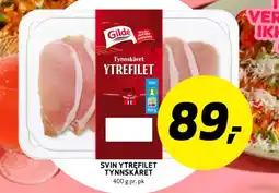 Bunnpris Svin ytrefilet tynnskåret tilbud