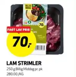Bunnpris Lam strimler tilbud