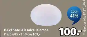HAVESANGER solcellelampe