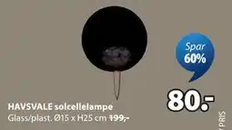 JYSK HAVSVALE solcellelampe tilbud