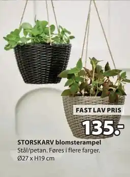 JYSK STORSKARV blomsterampel tilbud