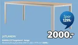 JYSK MARIELYST hagebord - beige tilbud