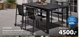 JYSK MADERUP bord + KRISTIANSTAD stol tilbud