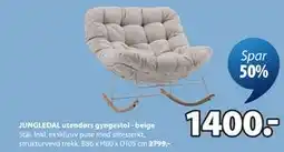 JYSK JUNGLEDAL utendørs gyngestol - beige tilbud