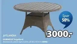 JYSK GAMMELBY hagebord tilbud