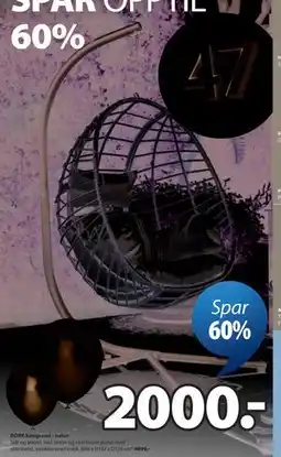 JYSK BORK hengestol - natur tilbud