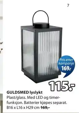 JYSK GULDSMED lyslykt tilbud