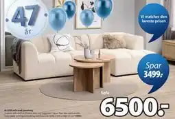 JYSK ALLESE sofa med sjeselong tilbud