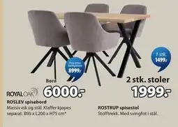 JYSK ROSLEV spisebord tilbud