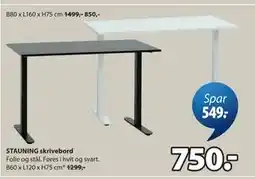 JYSK STAUNING skrivebord tilbud