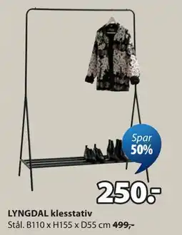 JYSK LYNGDAL klesstativ tilbud