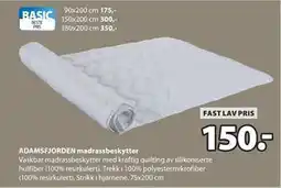 JYSK ADAMSFJORDEN madrassbeskytter tilbud
